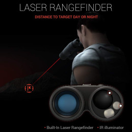 ATN Binox-4T 640-1-10x, 640x480, 19mm, Thermal Binocular with Laser range  finder, Full HD Video rec, WiFi, Smooth zoom