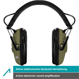 ACE Alpha electronic hearing protection - with gel pads and active noise amplification - SNR: 29 dB