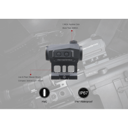 Vector Optics Scrapper 1x22 Solar Power Multi Reticles Red Dot Sight