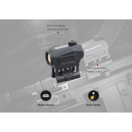 Vector Optics Scrapper 1x22 Solar Power Multi Reticles Red Dot Sight