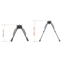 Vector Optics Carbon Fiber 9-13.5" Swivel Spring Bipod