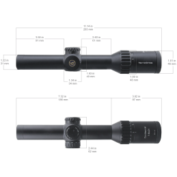 Vector Optics Continental x6 1-6x24 Tactical LPVO Riflescope FDE