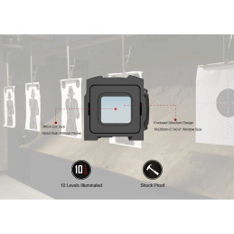 Vector Optics Frenzy Plus 1x18x20 Enclosed Sight Solar Power Multi-Reticle