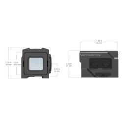 Vector Optics Frenzy Plus 1x18x20 Enclosed Sight Solar Power Multi-Reticle