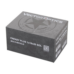 Vector Optics Frenzy Plus 1x18x20 Enclosed Sight Solar Power Multi-Reticle