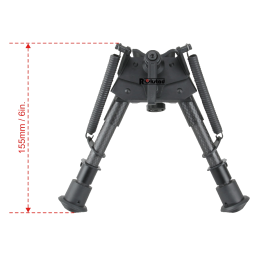 Vector Optics Carbon Fiber 6-9" Swivel Spring Bipod
