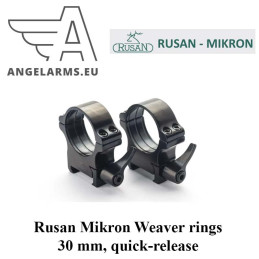 Rusan Mikron Weaver rings - 30 mm, quick-release (R16-R18)