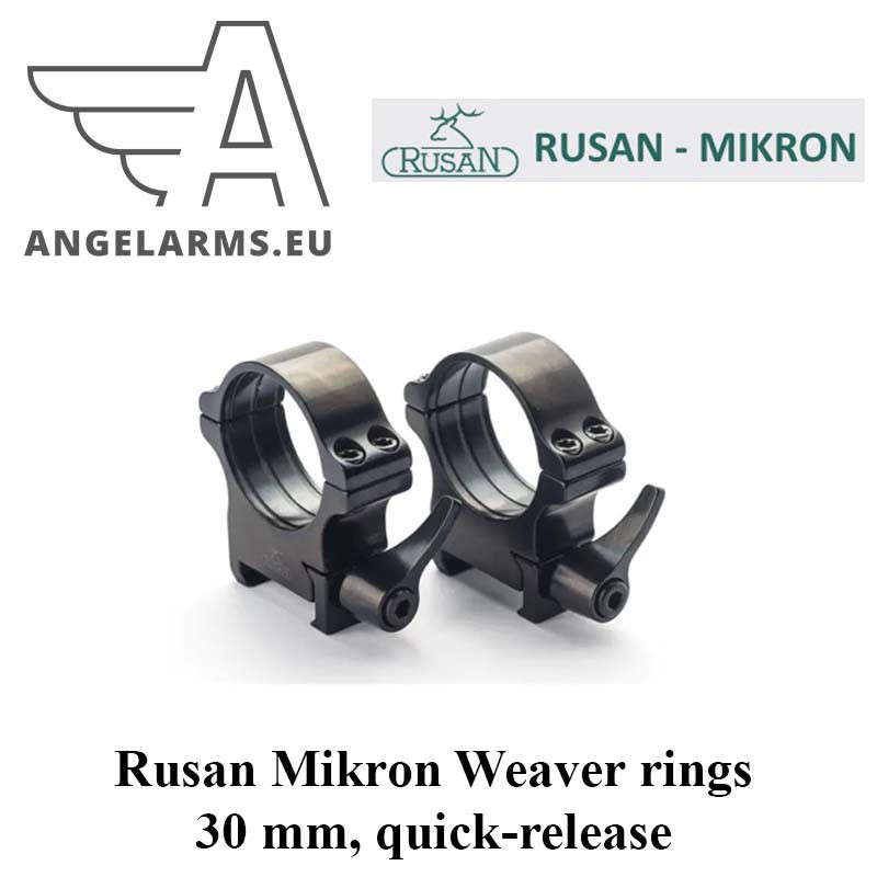 Rusan Mikron Weaver rings - 30 mm, quick-release (R16-R18)