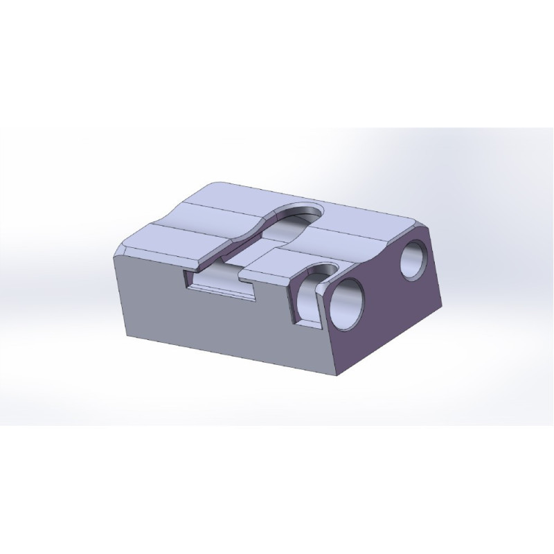 Rusan Rear base for pivot mount - raw 19,8 x 32 x 11,5 (W x L x H)