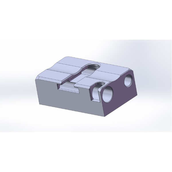 Rusan Rear base for pivot mount - raw 19,8 x 32 x 11,5 (W x L x H)