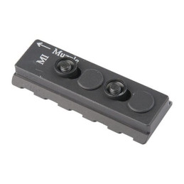 MIDWEST INDUSTRIES, INC. AR-15 Keymod Rail Picatinny Aluminum Black 2.1"