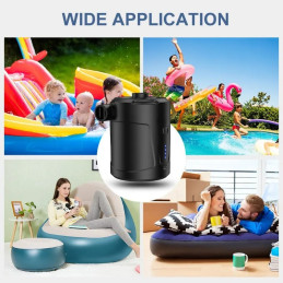 EAFC Electric Air Pump Portable Wireless Air Compressor Inflator/Deflator