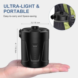 EAFC Electric Air Pump Portable Wireless Air Compressor Inflator/Deflator