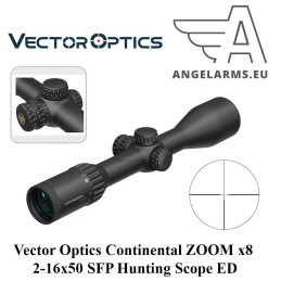 Vector Optics Continental ZOOM x8 2-16x50 SFP Hunting Scope ED