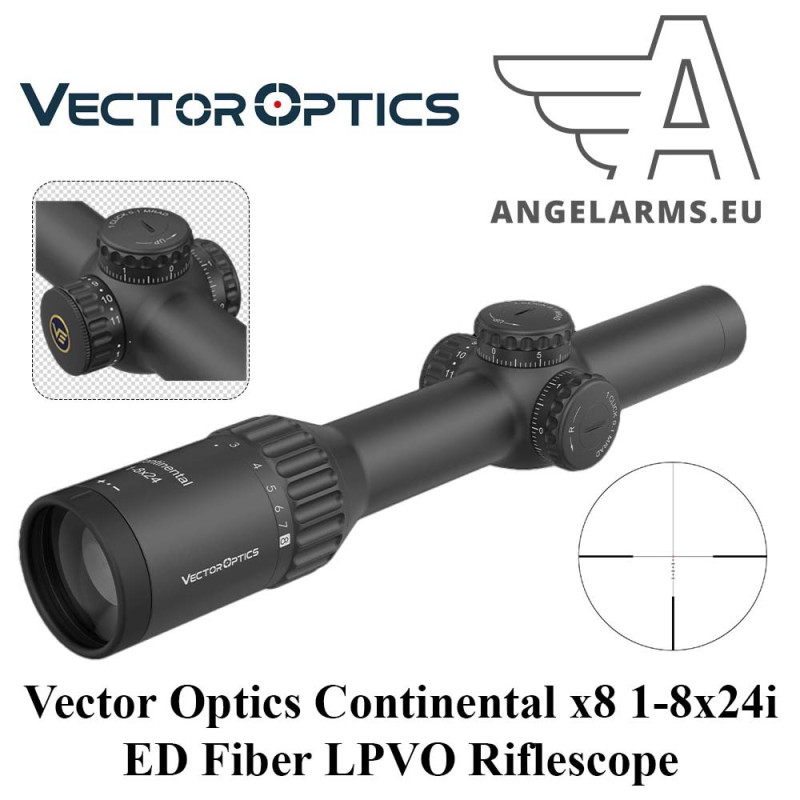 Vector Optics Continental x8 1-8x24i ED Fiber LPVO Riflescope