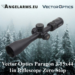 Vector Optics Paragon 3-15x44 1in Riflescope Zero-Stop