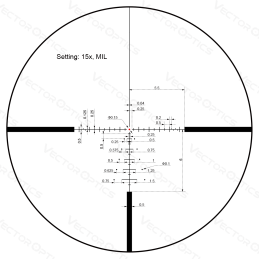 Vector Optics Paragon 3-15x44 1in Riflescope Zero-Stop