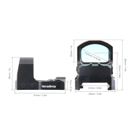 Vector Optics Frenzy-S 1x17x24 SAS Battery Side Loading Red Dot Sight