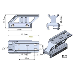 Vector Optics 0.83" Profile Cantilever Picatinny Riser Mount