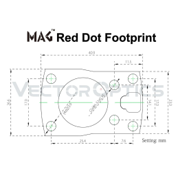 Vector Optics MAG Red Dot Lower 1/3 Co-Witness Cantilever Weaver Polymer Mount-12