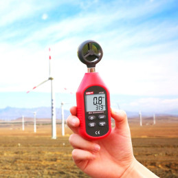 UNI-T UT363 Handheld Anemometer Wind Speed Meter Wind Chill Air Temperature Gauge -14°F to 122°F (-10°C to 50°C)-0