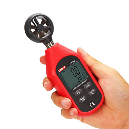 UNI-T UT363 Handheld Anemometer Wind Speed Meter Wind Chill Air Temperature Gauge -14°F to 122°F (-10°C to 50°C)-5