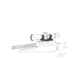Vector Optics X-ACCU 34mm Cant 0MOA One Piece High Picatinny Mount
