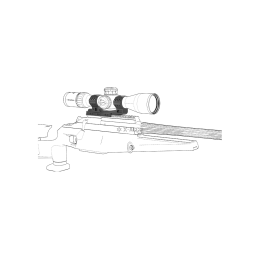 Vector Optics X-ACCU 34mm Cant 0MOA One Piece High Picatinny Mount