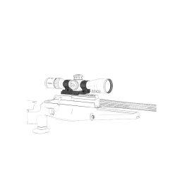 Vector Optics 34mm Cant 20MOA One Piece High Picatinny Mount