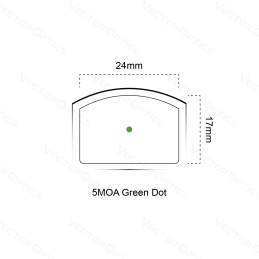 Vector Optics Frenzy 1x17x24 Pistol Green Dot Sight