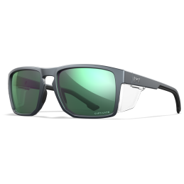 Wiley-X FOUNDER Captivate Polarized Green Mirror, Matte Graphite Frame