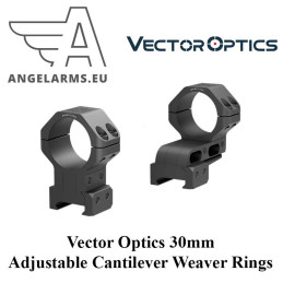 Vector Optics 30mm Adjustable Cantilever Weaver Rings