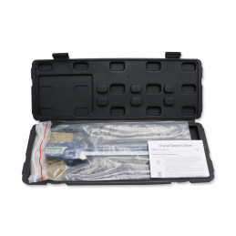 SHAHE Depth Vernier Caliper Micrometer 150 mm Digital Vernier Caliper Stainless Steel Electric Digital Depth Gauge-2