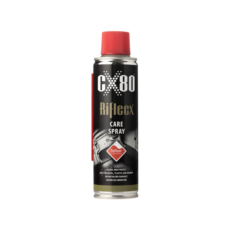 RifleCX CARE SPRAY with TEFLON 200 ML preserves your weapon and eliminates micro-damage.