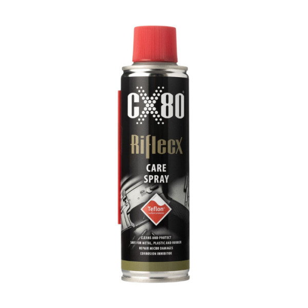 RifleCX CARE SPRAY with TEFLON 200 ML preserves your weapon and eliminates micro-damage.