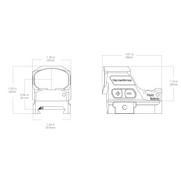 Vector Optics Frenzy-X 1x19x28 GenII Titanium Red Dot Sight-11