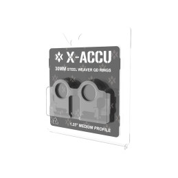 Vector Optics 30mm Steel Weaver QD Rings 1.25in Medium Profile