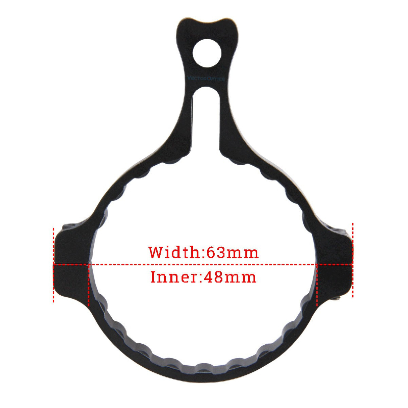 Vector Optics 48mm Continental Riflescope Power Ring Throw Level Vector Optics 48mm Continental Riflescope Power Ring Throw Level
