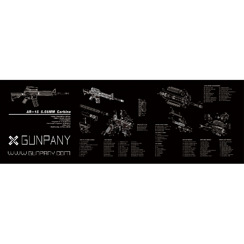 Vector Optics Gunpany AR15 Gun Cleaning Bench Mat Vector Optics Gunpany AR15 Gun Cleaning Bench Mat