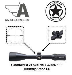 Vector Optics Continental ZOOM x8 4-32x56 SFP Hunting Scope ED