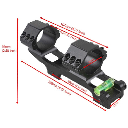 Vector Optics 30mm/25.4mm One Piece ACD Mount Extra Light Bubble Level Cant. Monoblock.