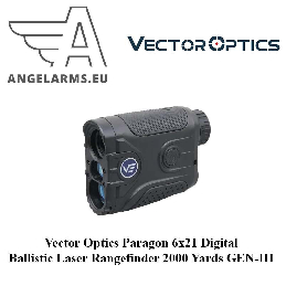 Vector Optics Paragon 6x21 Digital Ballistic Laser Rangefinder 2000 Yards GEN-III