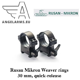 Rusan Mikron Weaver rings - 30 mm, quick-release (R16-R18)