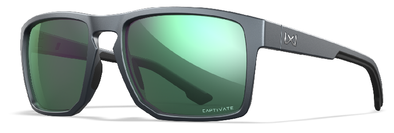 Wiley-X FOUNDER Captivate Polarized Green Mirror, Matte Graphite Frame Wiley-X FOUNDER Captivate Polarized Green Mirror, Matte Graphite Frame