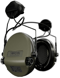 Sordin Supreme MIL AUX Hearing Protector - Active Military Hearing Protector - AUX Connector, ARC Connector & Green Capsule
