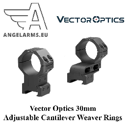 Vector Optics 30mm Adjustable Cantilever Weaver Rings