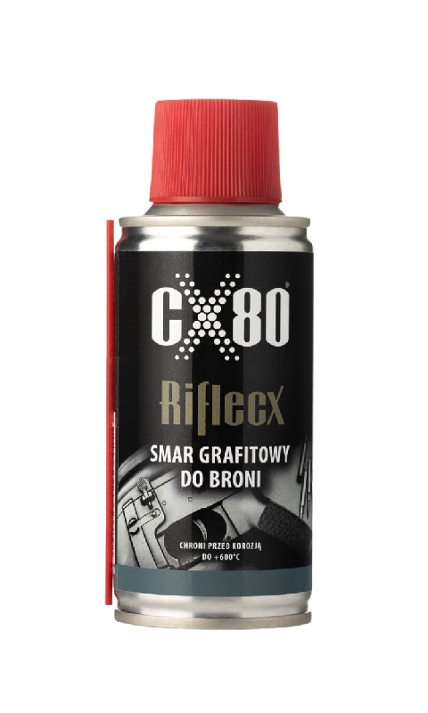 RifleCX graphite spray 150ml protects threads exposed to extreme temperatures RifleCX graphite spray 150ml protects threads exposed to extreme temperatures