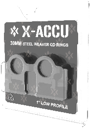 Vector Optics 30mm Steel Weaver QD Rings 1in Low Profile