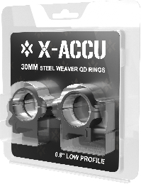 Vector Optics 30mm Steel Extreme Low QD Weaver Rings