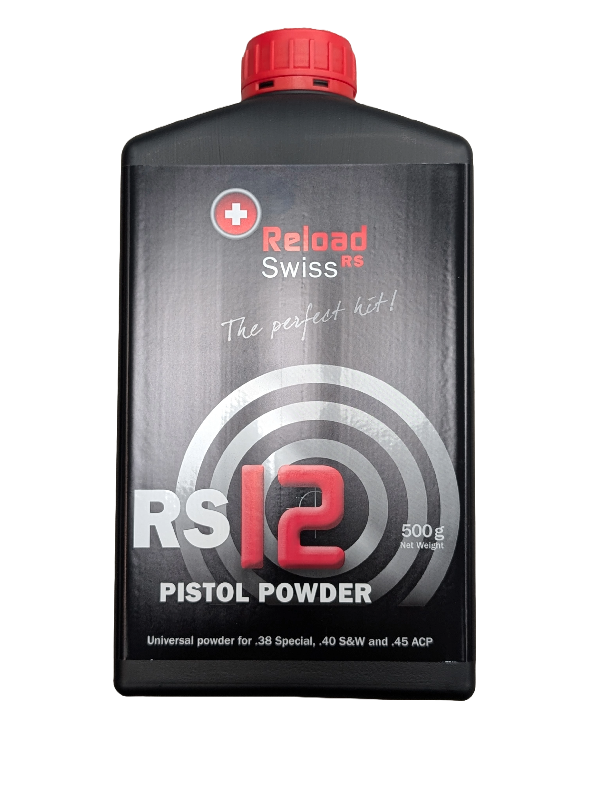 Reload Swiss RS12 Pistol Powder Reload Swiss RS12 Pistol Powder